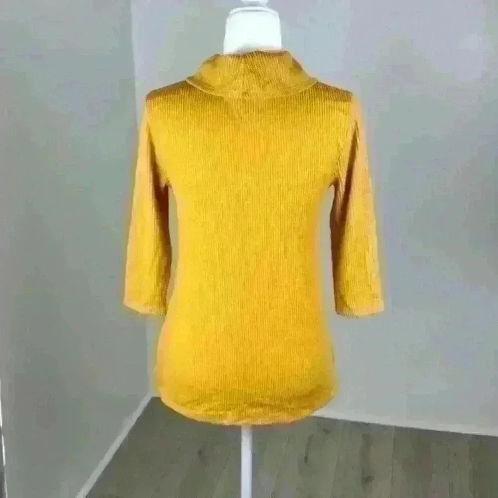 Anthropologie W5 Cowl Neck Half Sleeve Top Size S